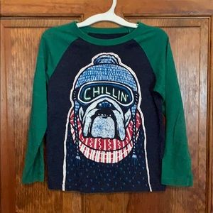 Cat&Jack Bulldog long sleeve Chillin’ shirt